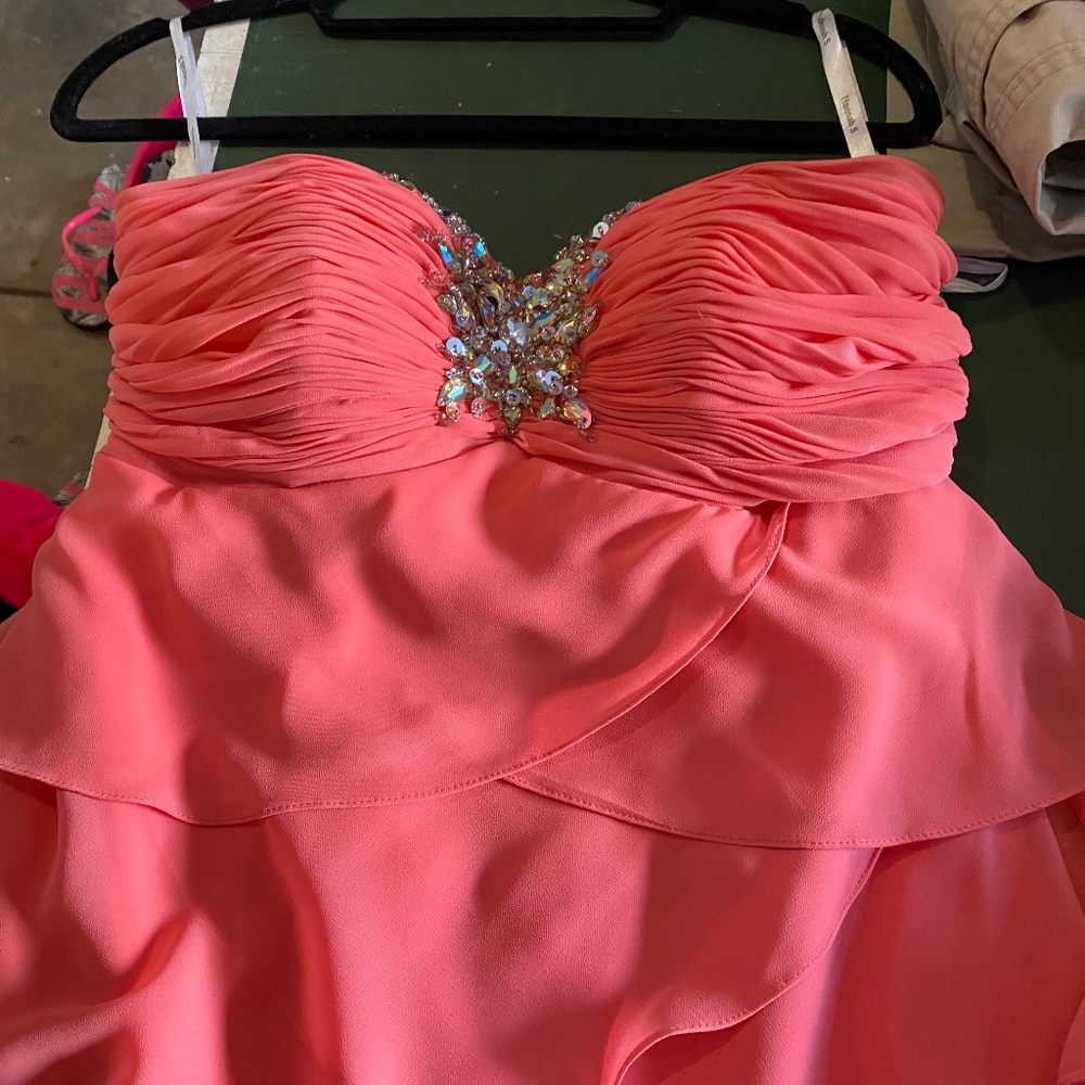 Womens coral colored dress